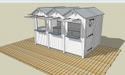 Cabine kiosque bar accueil Triple x2 (9 m2)
