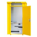 Cabine sanitaire en tôle galvanisée