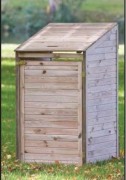 Cache conteneur en bois