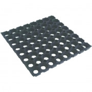 Caillebotis caoutchouc amortissant et drainant