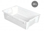 Caisse ajourée empilable 28L