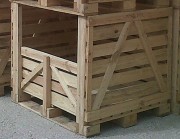 Caisse palette bois bouteilles