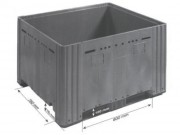 Caisse palette plastique pleine