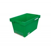 Caisse plastique emboîtable et gerbable