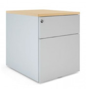 Caisson mobile top mélaminé 2 tiroirs 