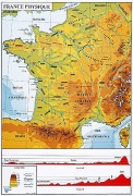 Carte de France physique