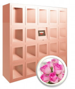 Casier de distribution automatique de fleurs