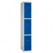 Bloc de casiers en acier - 3 à 12 casiers - L.250 mm à 1200 mm - H.1800 mm