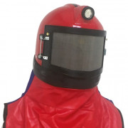 Casques de sablage avec visières