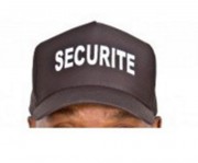 Casquette souple noire brodée sécurité