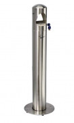 Cendrier 4 litres avec bac intérieur inox