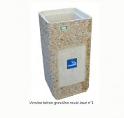 Cendrier extérieur en béton