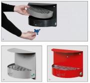 Cendrier mural avec toit