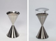 Cendrier sablier Inox brossé