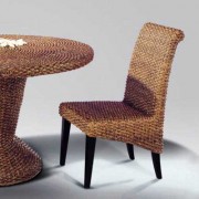 Chaise au tressage naturel