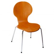 Chaise bois contreplaqué pour caféteria