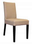 Chaise bois pour bar en simili cuir