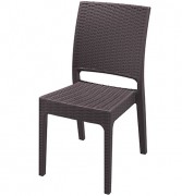 Chaise collectivités en polypropylène tressé