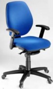 Chaise dactylo synchrone bleu