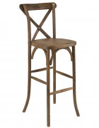 Chaise de bar dos croisé 