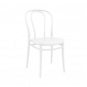 Chaise de jardin bistrot empilable en polypropylène