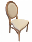 Chaise de réception en bois cérusé empilable