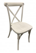 Chaise dos croisé champêtre en polypropylène