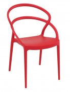 Chaise empilable en polypropylène, modèle PIA
