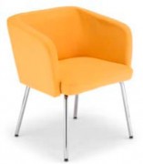 Chaise en bois pieds alu