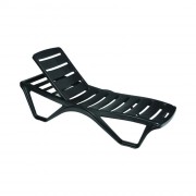 Chaise longue plastique à dossier inclinable CAPRICCIO