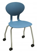 Chaise scolaire en polyuréthane ergonomique KAPPA - T3 ou T6 - Sur roulettes