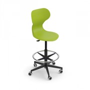 Chaise scolaire mobile a repose pied