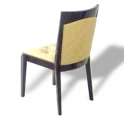 Chaise CHR en bois rembourrée avec dossier en simili-cuir