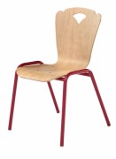Chaise scolaire en hêtre