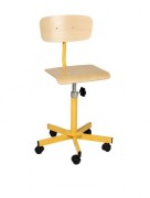 Chaise scolaire informatique réglable par vis