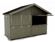 Chalet de noël en bois démontable