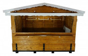 Chalet de noël pliable à structure bois et métal
