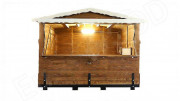 Chalet de noël pliable à cadre en acier galvanisé