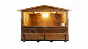 Chalet de noël pliable à comptoir de vente