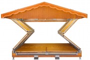 Chalet pliable pour marchés de Noël