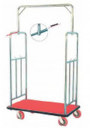Chariot à bagages hôtellerie – Charge 200 kg - L.1000 mm x P.500 mm x H.1720 mm