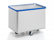 Chariot à linge à fond mobile en aluminium - 180 à 615 L