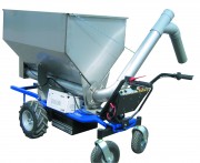 Chariot avec cuve distribuant sur le côté