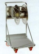 Chariot avec enrouleur manuel inox304
