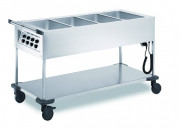 Chariot bain marie chaud 4 cuves