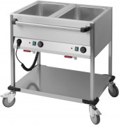 Chariot bain marie horizontal