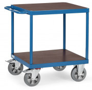 Chariot carré à 2 plateaux