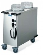 Chariot chauffe assiettes 