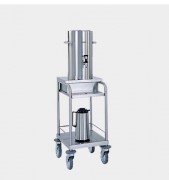 Chariot cuisine en inox pour conteneur