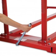 Chariot de déplacement escamotable barres asymétriques